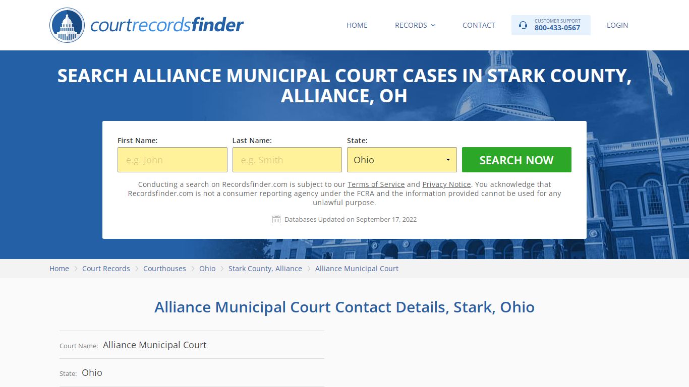 Alliance Municipal Court Case Search - RecordsFinder